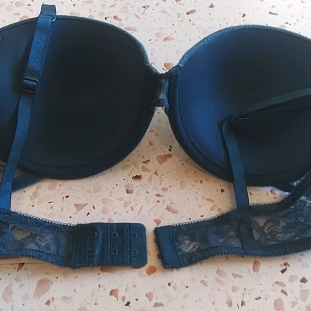 Esmara | Teal Knit Seamless Cups Lace Back Bra | 34B